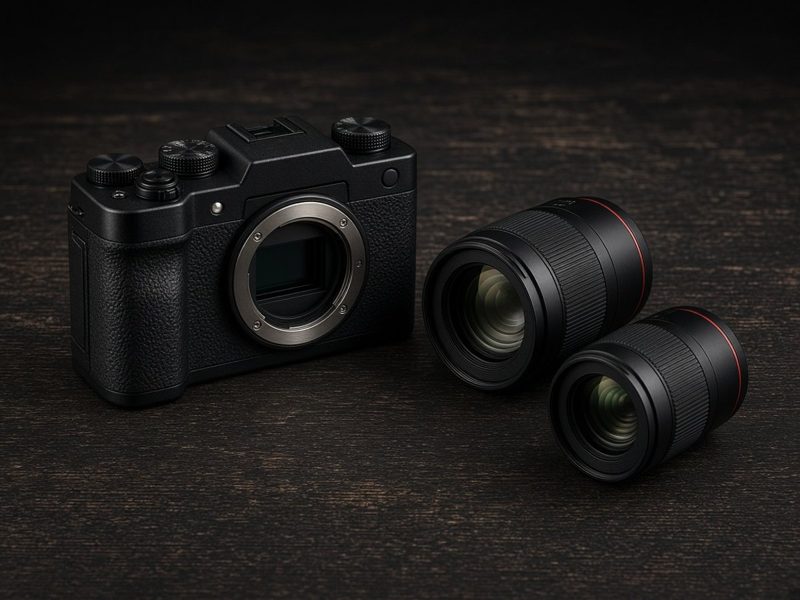 Full-frame mirrorless camera + 2 prime lenses
