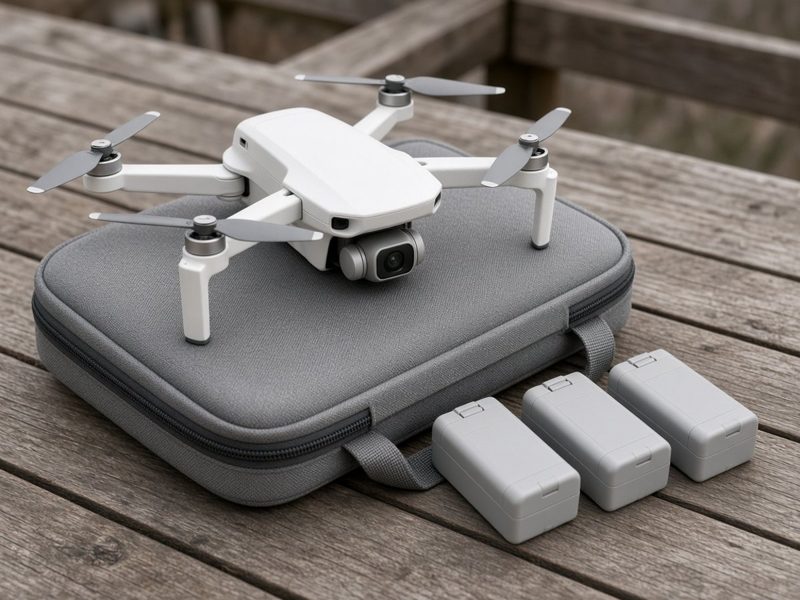 Camera drone with 3 batteries & carry bag